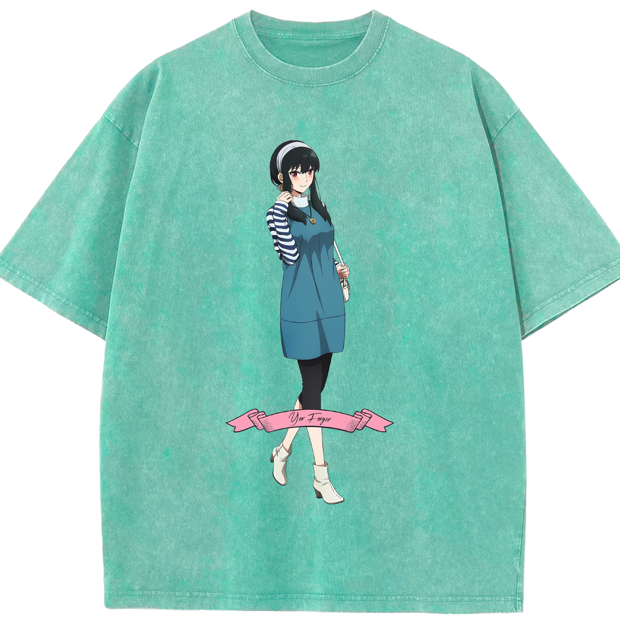 （画像用） SPY×FAMILY间谍家家酒 綿100% ヴィンテージ風 半袖Tシャツ（フロントプリント）